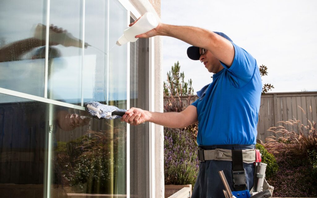 instalación de ventanas de vidrio